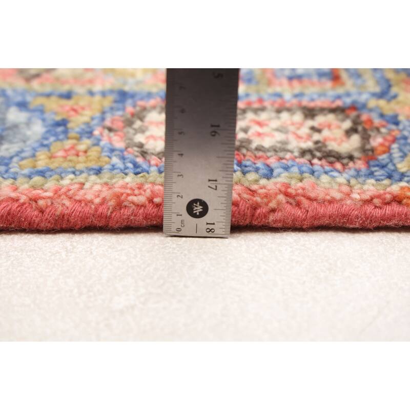 ECARPETGALLERY Hand-knotted Mamluk Coral Wool Rug - 2'8 x 7'11