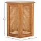 preview thumbnail 14 of 34, SAFAVIEH Danez Hexagon Cane Accent Table (Fully Assembled) - 20Wx17Dx20H