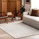preview thumbnail 1 of 16, Nuloom Mireya SpinClean Geometric Maze Machine Washable Area Rug 7'10" x 10' - Cream