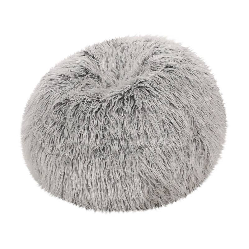 Modern 34" Bean Bag Chair with Foam Filling and Round Design for Living Room