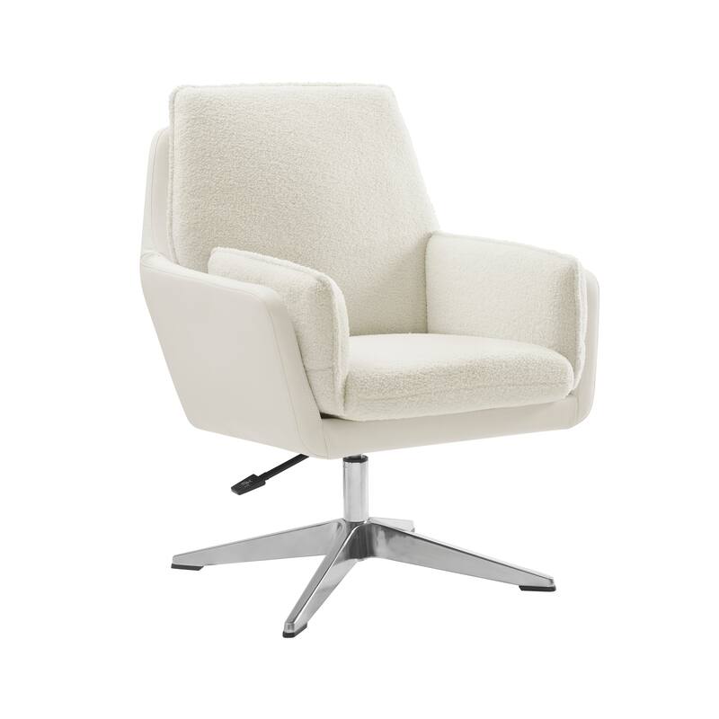 Marcia Swivel Sherpa Chair Accent Chair