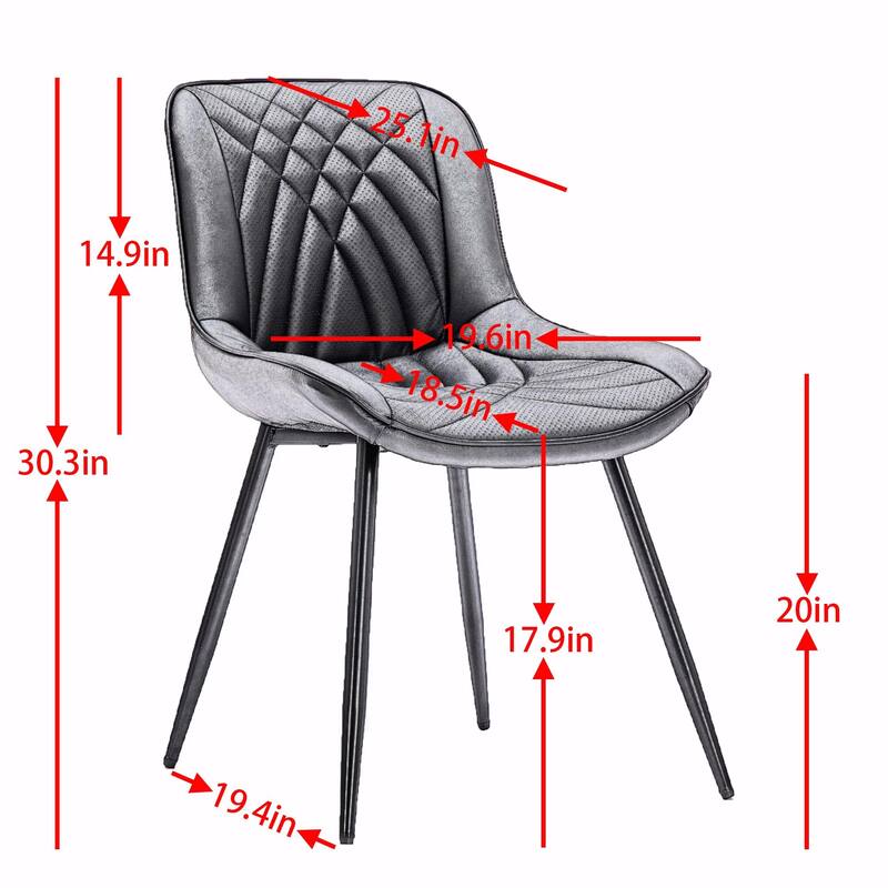 Dining Chairs Set of 2, Mid Century Modern Kitchen Chairs