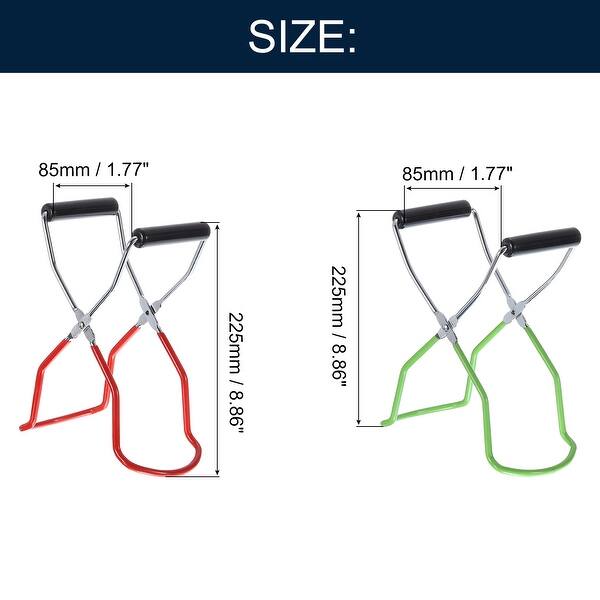 Canning Jar Lifter, 2pcs Canning Tongs Jar Lifter with Grip Handle