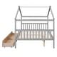 preview thumbnail 32 of 32, Full Size Wooden House Bed with Drawers - Stylish and Functional Kids' Bedroom Furniture