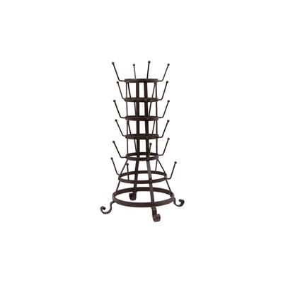 Metal Bottle or Mug Holder with 24 Hooks
