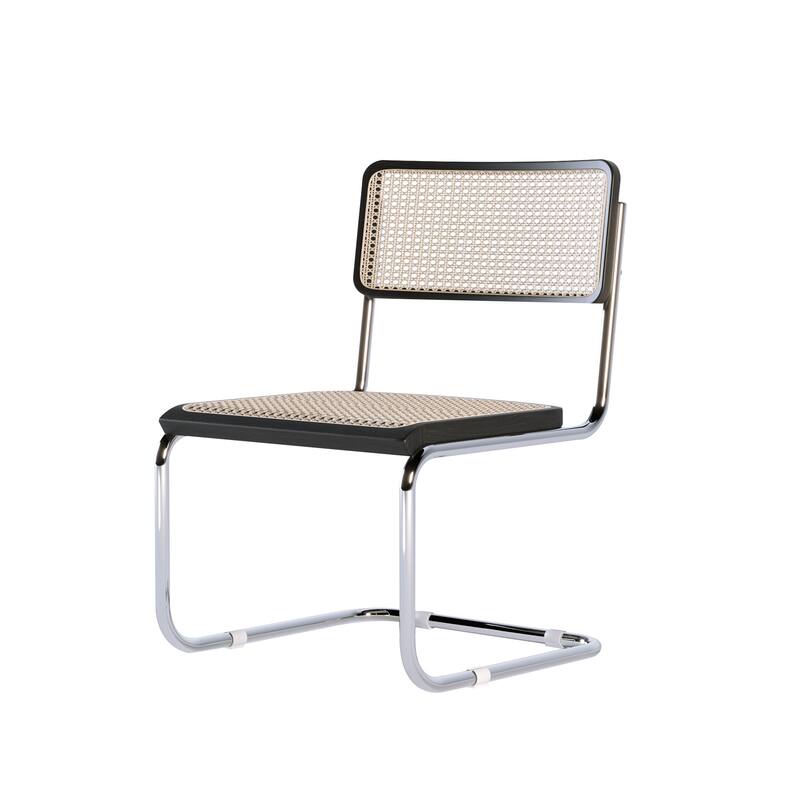 JASIWAY Mid century Modern Rattan Side chairs (Set of 2)