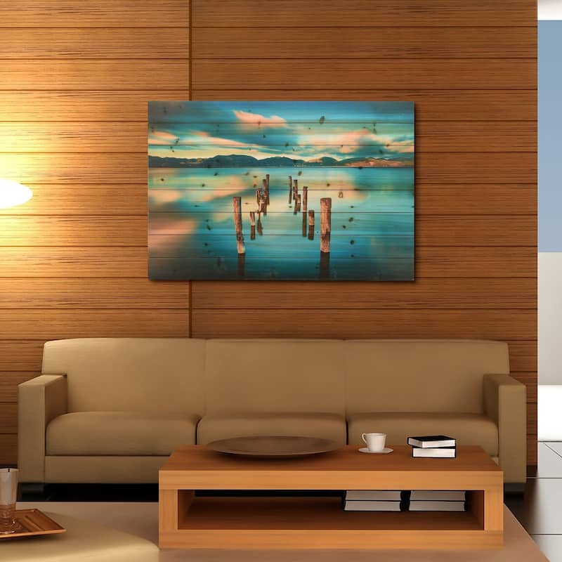 "Evening Light" Arte de Legno Digital Print on Solid Wood Wall Art