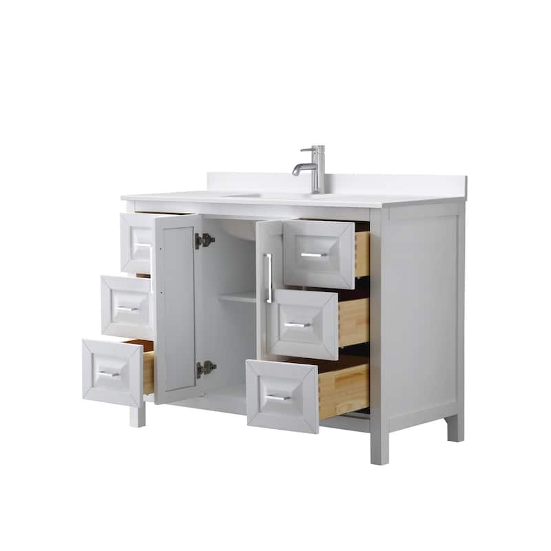Wyndham Collection WCV252548S-QTZ-UNSMXX Daria 48" Free Standing