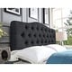 preview thumbnail 21 of 22, Basia Adjustable Upholstered Panel Headboard Charcoal