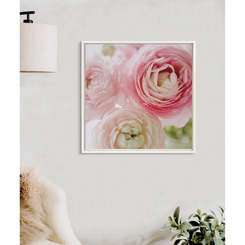 Kate and Laurel Sylvie Pink Dreams Framed Canvas by Kristy Campbell