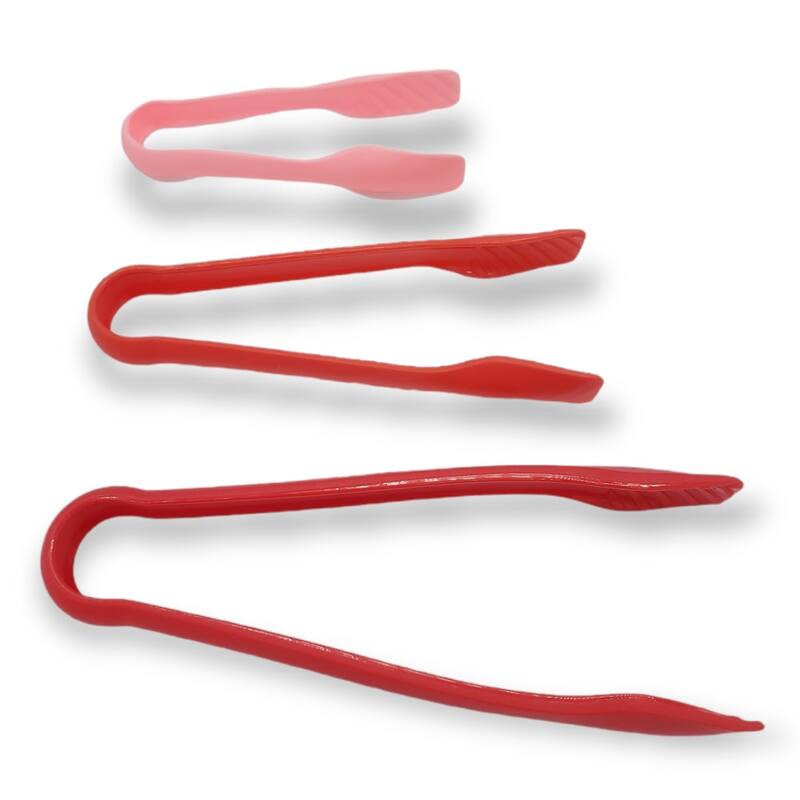 Handy Housewares 3 Piece Sturdy Nylon Nesting Serving Tongs Set - 6", 8" and 10" Tongs