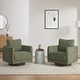 preview thumbnail 3 of 67, Spruce & Spring Rebecca Swivel Accent Chair Armchair with Back Cushion