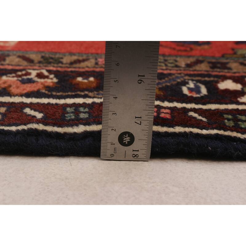 ECARPETGALLERY Hand-knotted Andelz Red Wool Rug - 3'7 x 10'5