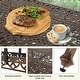 preview thumbnail 65 of 92, Versatile Outdoor Dining Sets w Swivel/Folding Chairs & Steel Slat Table and HDPE Dining Table Set for Gardens, Patios