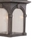 preview thumbnail 6 of 4, VAXCEL Essex 13 in. H 1-Light Lava Stone Traditional Outdoor Wall Sconce, Rust-Resistant Aluminum, Clear Seeded Glass Shade