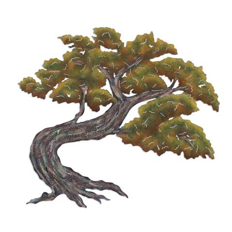 NOVICA Handmade Bonsa Medium Steel Wall Art (Mexico)