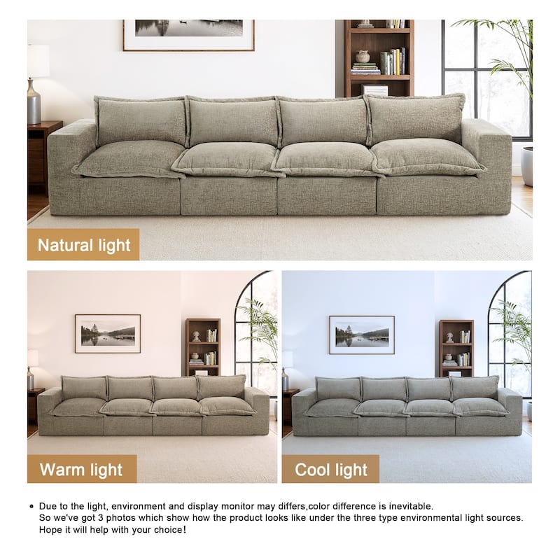 Comfy Cloud Couch Plush Modular Sectional Sofa For Living Room