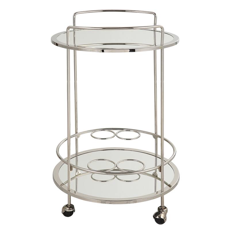 Uttermost 22895 18" Wide MDF and Steel Bar Cart