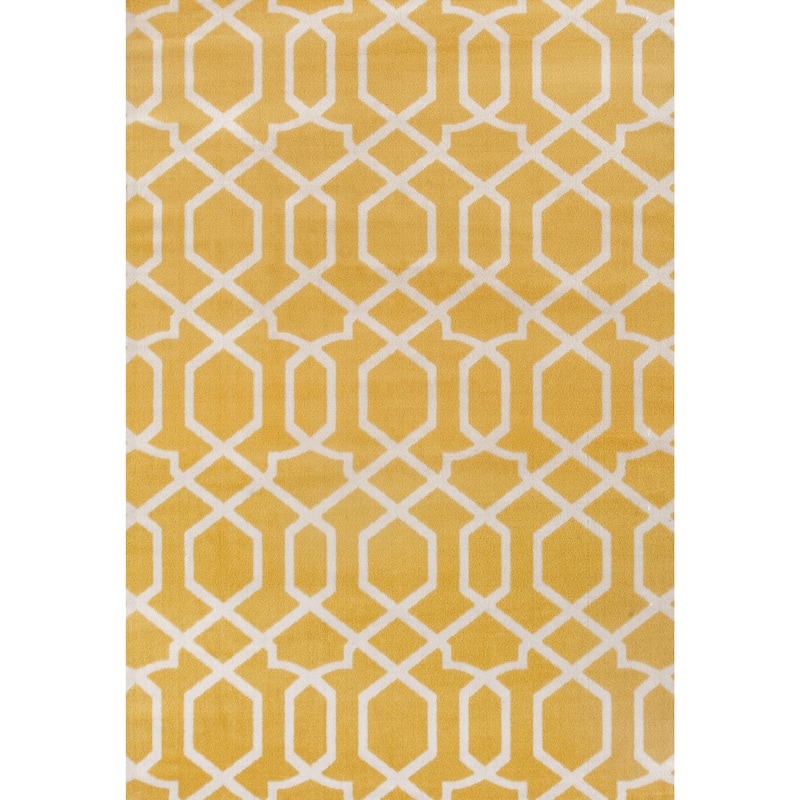 World Rug Gallery Contemporary Trellis Design Soft Indoor Area Rug