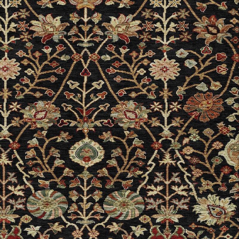 HomeRoots Floral Transitional Rectangle Outdoor Rug