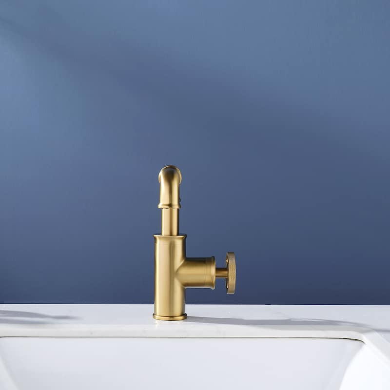 Rbrohant Bathroom Sink Faucet Single Hole Mixer Taps Countertop Faucet