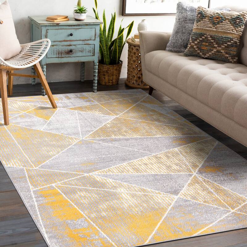 World Rug Gallery Geometric Modern Area Rug