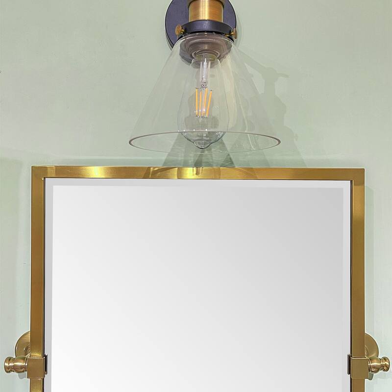 TEHOME Blakley Rectangle Metal Wall Mirror