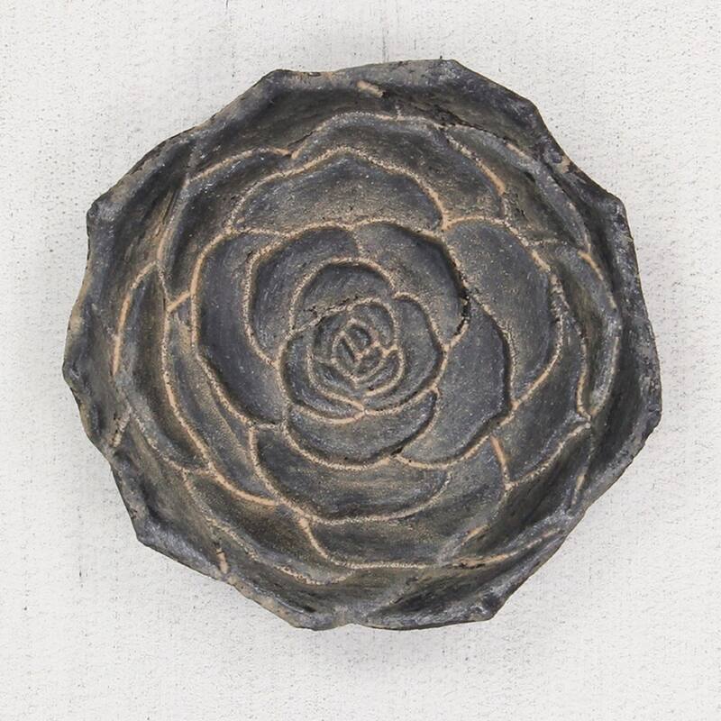 Cheung's Handmade Distressed Cast Iron Lotus Table Decor - Small