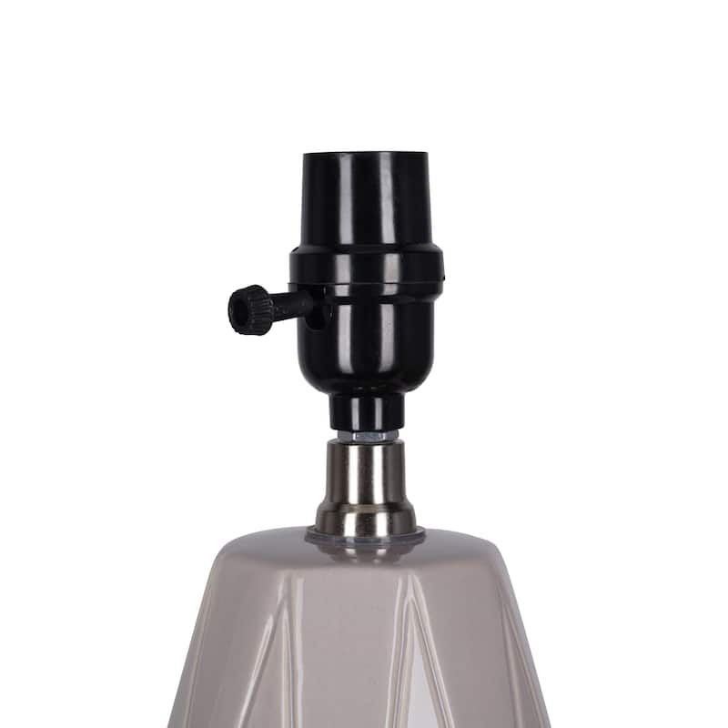 Catalina Zenith Ceramic Table Lamp - Gray