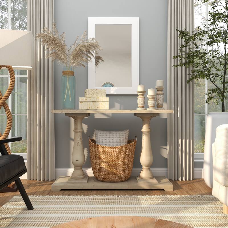 White Wooden Room Wall Mirror