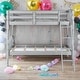 preview thumbnail 2 of 8, Classic Rectangular Design Twin over Twin Bunk Bed-Blue