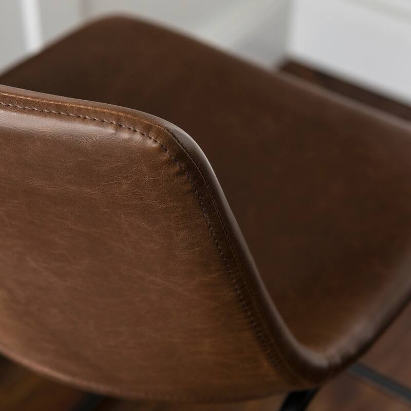Middlebrook Prusiner 29-inch Faux Leather Bar Stool, Set of 2