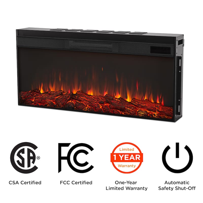 Bristow 66" Landscape Electric Fireplace by Real Flame