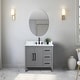 preview thumbnail 74 of 95, Vanity Art 36" Single Sink Bathroom Vanity Cabinet with Engineered Marble Countertop