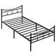preview thumbnail 9 of 7, VECELO Metal Platform Kids Bed Frame with Headboard,Twin Size Bed Set of 2