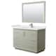 Option Light Green / White Cultured Marble Top / Brushed