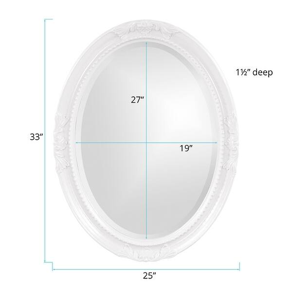 Allan Andrews Queen Ann Wood Framed Wall Mirror - 27.1/2 x 39.1/2" x 2.1/2""