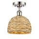 Option Polished Nickel / Natural Rattan