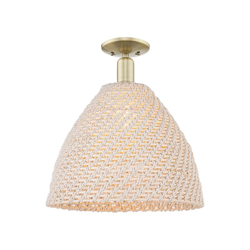 Innovations Lighting Downtown Urban - Natural Ballston Dome - 1 Light 16" Semi-Flush Mount Light