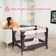 preview thumbnail 8 of 32, Costway 3-in-1 Convertible Portable Baby Playard Newborn Napper Height - See Details