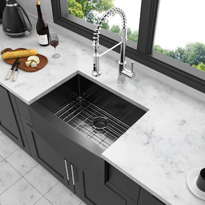 Farmhouse Stainless Steel 16 gauge Apron Front Kitchen Sink