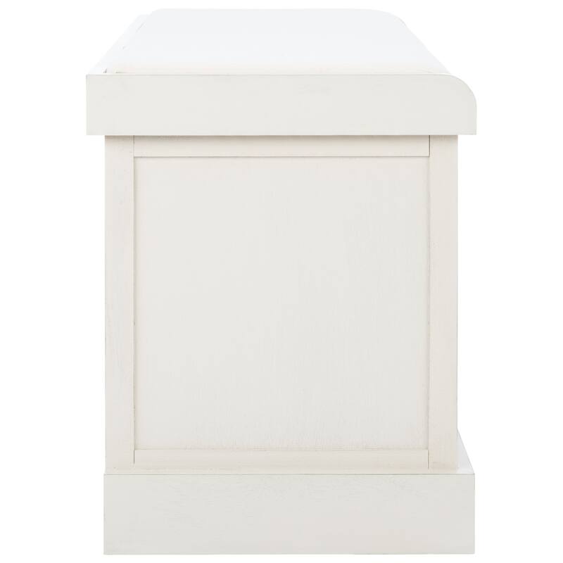 SAFAVIEH Landers 2-Drawer with Cushion Storage Bench - 32.3" W x 15" L x 19" H