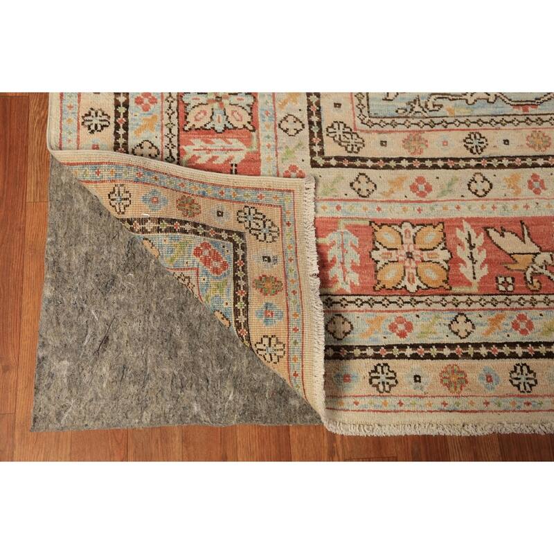 Vegetable Dye Heriz Serapi Rug Hand-Knotted Oriental Wool Carpet - 10'2"x 12'5"