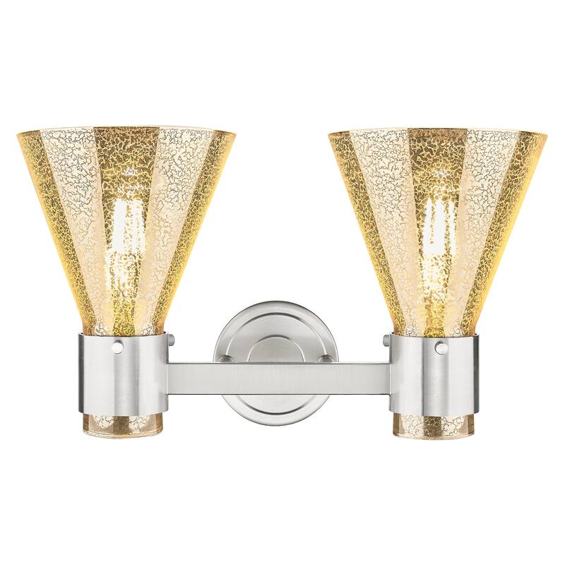 Innovations Lighting Downtown Urban - Lawton Cone - 2 Light 16" Wall-Mounted Bath Vanity Light