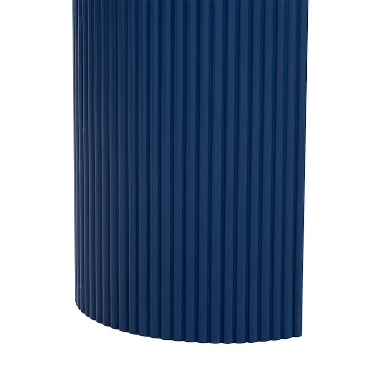Console Table with Unique Vertical Stripe Design