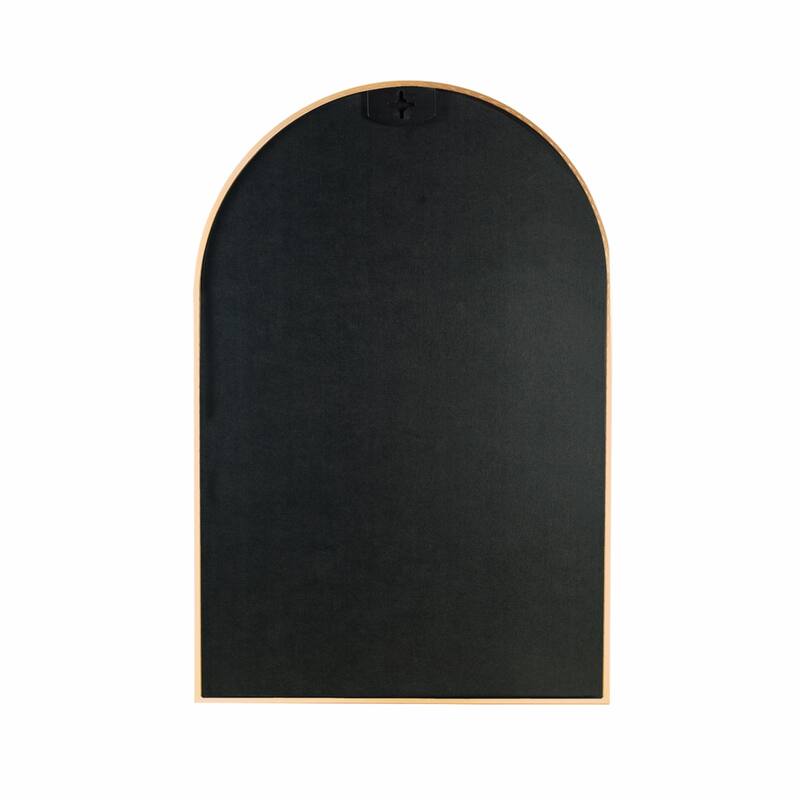 24x32 Inch Metal Framed Arched Bathrrom Mirror for Wall
