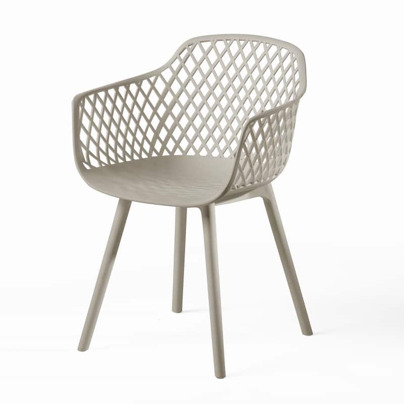 Poppy Outdoor Modern Dining Chair (Set of 4) by Christopher Knight Home