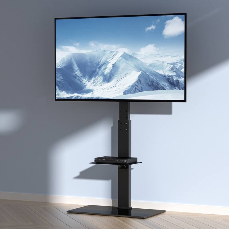 85" TV Stand Mount Swivel Universal / Mobile Floor Adjustable Height - 55 inches