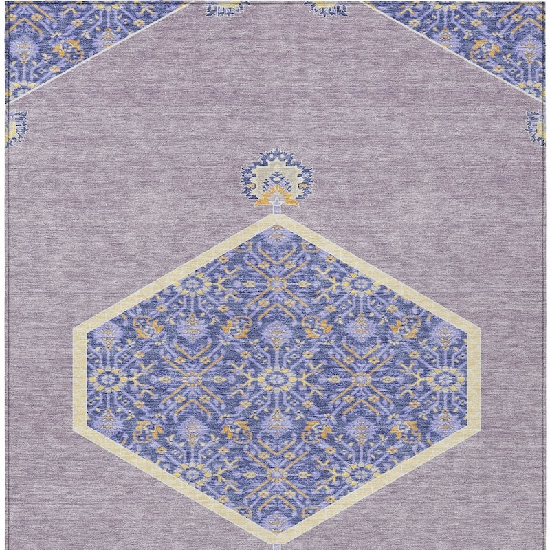 HomeRoots Oriental Traditional Rectangle Outdoor Rug