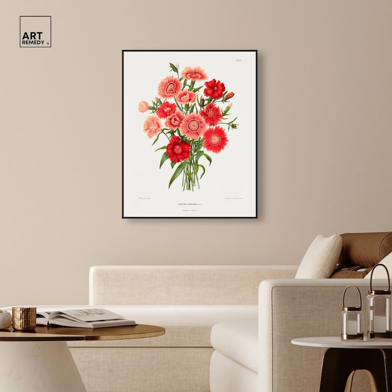 Rainbow Pink Flower by Wendel Canvas by Art Remedy